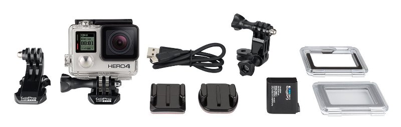 стандартный комлект GoPro Hero4 Silver