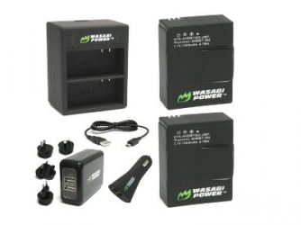 Набор аккумуляторов Wasabi и зарядных устройств Hero3+